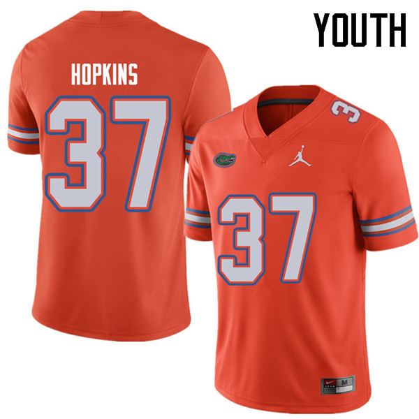 Jordan Brand Youth #37 Tyriek Hopkins Florida Gators College Football Jerseys Sale-Orange